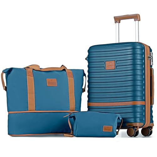 Carry On Luggage 20 Inch Expandable Suitcase with Spinner Wheel (3 Count)
