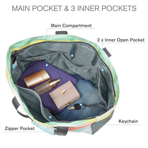 Beach Bag Waterproof Sandproof Large Capacity Foldable for Women