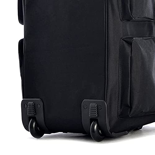 29 inch Jumbo Size 8 Pockets Wheeled Rolling Duffel Bag Water Resistant Luggage Lightweight Travel Suitcase with Retractable Handle