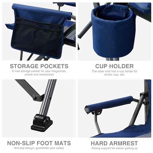 Oversized Folding Camping Chair for Adults (2 Count)