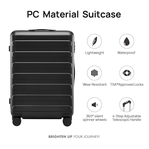 Medium Checked Luggage 26 Inch
