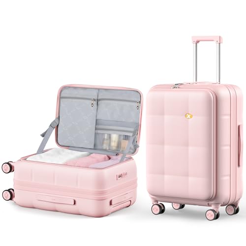 24 Inch Expandable Checked Luggage Hard Shell Suitcase