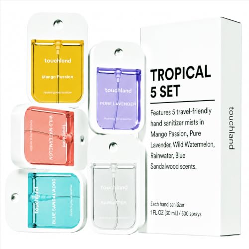 Tropical 5 Hydrating Hand Sanitizer Spray Set Travel Size