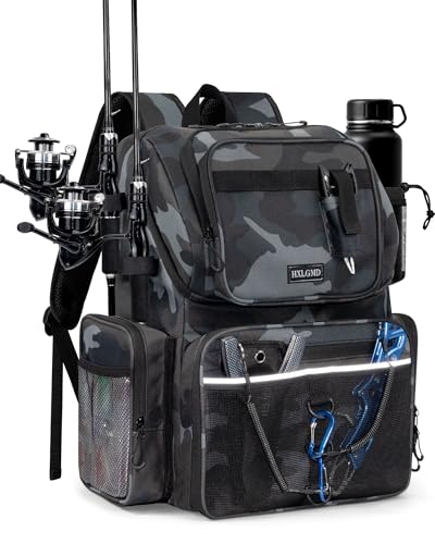 Fishing Backpack with Rod Holders