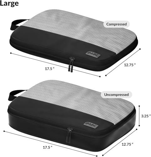 4pc Large Compression Packing Cubes for Travel (5 Count)