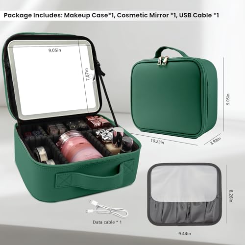 Makeup Bag with Led Mirror