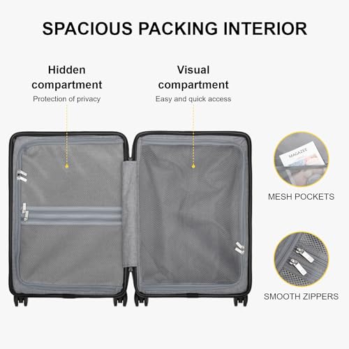 Carry on Suitcase for Women Men