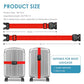 2 Pack Luggage Straps for Suitcases with TSA Lock