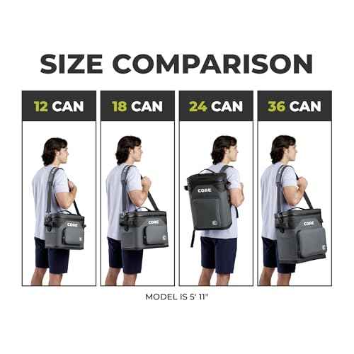 Magnetic Leak Proof 12 Can Soft Cooler with Waterproof ZipperInsulated Bag Portable Ice Chest Box