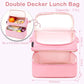 Double Decker Cooler Insulated Lunch Bag Large Tote for Boys