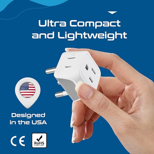 Thailand Travel Adapter with Dual Usa Input (3 Count)