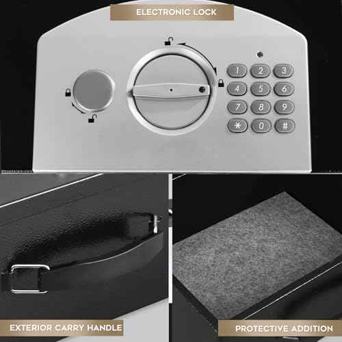 Fire Resistant Document Lock Box Safe Digital Keypad