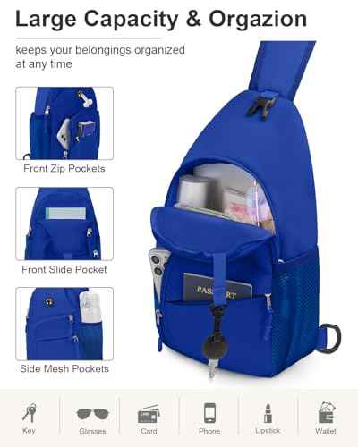 Crossbody Bags for Women Men Trendy Sling Bag Backpack Chest Bag