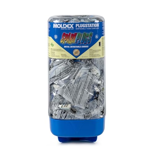 Moldex SparkPlugs PlugStation Metal Detectable Corded Disposable Foam Earplug Dispenser 6881 (150 Count)
