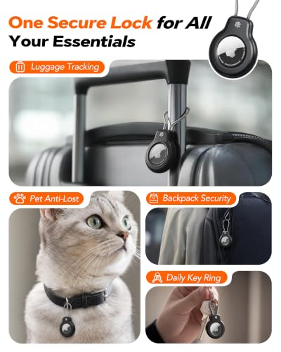 for AirTag Holder Keychain (4 Count)