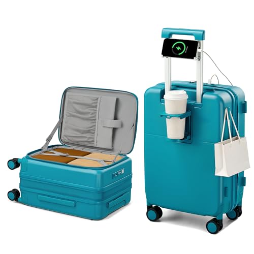 20 Inch Expandable Carry On Luggage 22x14x9 Airline Approved