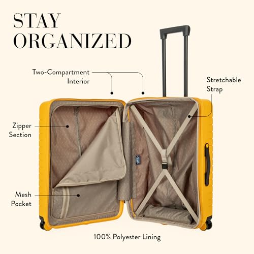 B Y Ulisse Checked Luggage with Spinner Wheels