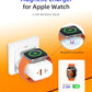 3-in-1 Portable Apple Watch Charger Fast Charging，25W Wireless Magnetic Foldable iWatch Charger Block，PD Travel Essentials Block for iWatch Ultra/SE/ 10/9/ 8/7/ 6，iPhone 17/16/ 15 Series