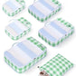 6 Set Packing Cubes for Travel Durable Suitcase Organizer Bags Set with Personalized Tag Travel Essentials with Shoe Bag Traveling Accessories for Luggage Machine Washable (6 Count)