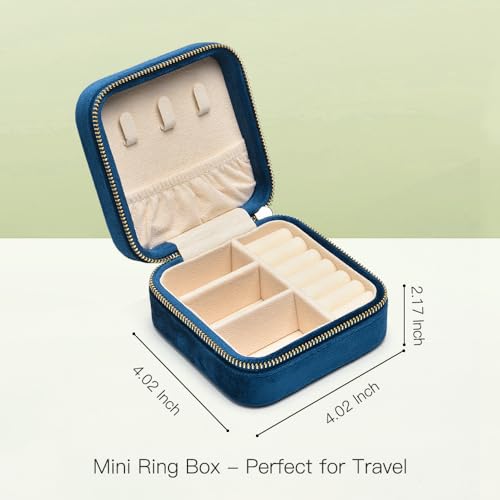 Plush Velvet Travel Jewelry Box