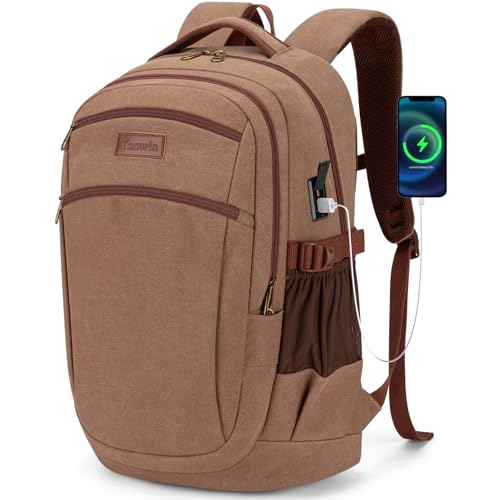 Vintage Canvas Laptop Backpack for Men and Women