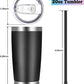 20oz Tumbler with Lid and Straw Stainless Steel Tumbler Cup Vacuum Insulated Double Wall Travel Coffee Mug Powder Coated Coffee Cup