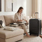 Checked Top Opening Expandable Suitcase Bundle