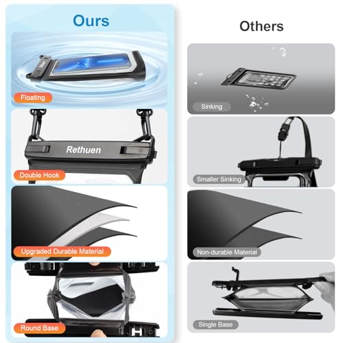 Large Floating Waterproof Phone Pouch (2 Count)