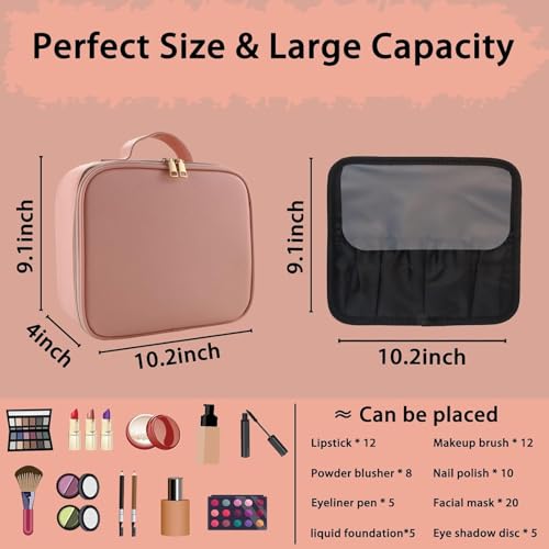 Makeup Bag with Led Mirror