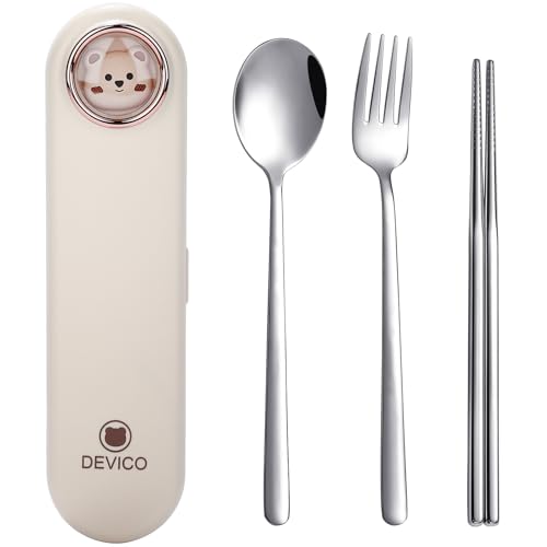 Travel Utensils with Case Cute (4 Count)