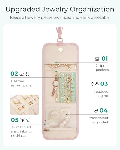 Travel Jewelry Case Organizer