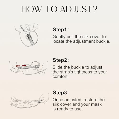 Adjustable 3D 22 Momme 100% Mulberry Silk Sleep Mask