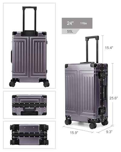 Aluminum Magnesium 24inch Luggage