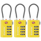 TSA Approved Luggage Locks with Search Alert Indicator (3 Count)