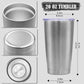 20oz Tumbler Insulated Coffee Tumblers with Lid Stainless Steel SS 1P