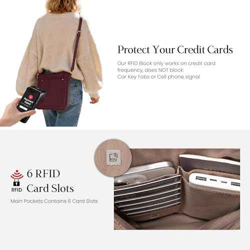 Genuine Leather Small Crossbody Bags for Women Travel Leather Purse