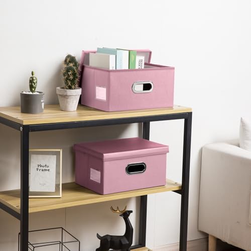 Collapsible Storage Box with Lid [1