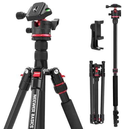 Basics 72" 182 cm Travel Tripod Monopod for Camera