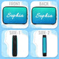 Personalized Electronics Organizer Travel Case Custom Name Cord Storage Bag Tech Accessories Pouch for Cable Charger Phone