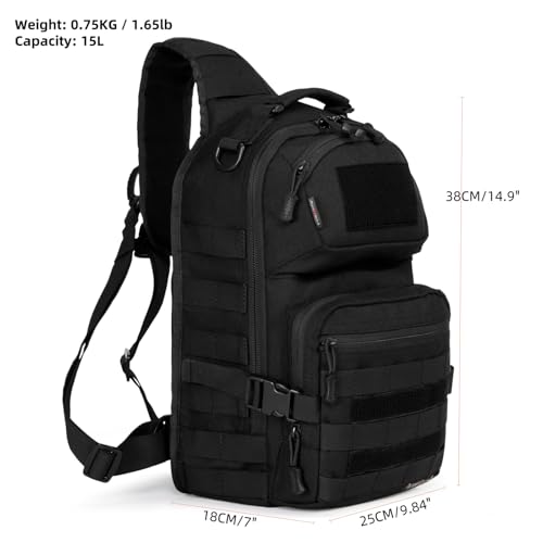15L Tactical Travel Sling Backpack