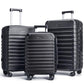 Luggage Sets 3 Pcs Suitcase with Wheels (3 Count)