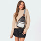 Sling Bag for Women Crossbody Bag Fanny Pack Cross Body Handbag Sling Purse Vegan Leather Trendy Gifts Travel Purse Black