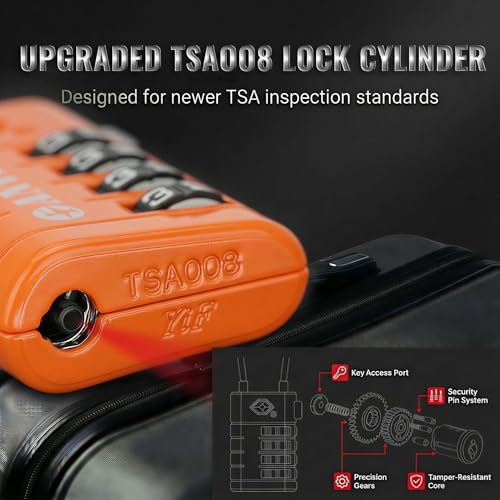 TSA Approved Luggage Locks with Search Alert Indicator (2 Count)