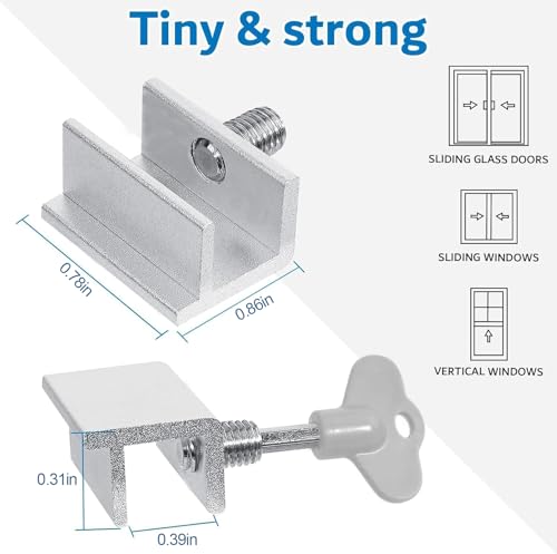 8 Sets Sliding Window Locks for Up and Down Windows (8 Count)