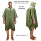 Hooded Rain Poncho for Adults