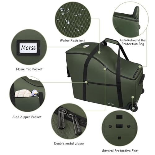 Infant Car Seat Travel Bag for Airplane Fit Doona Stroller and Base