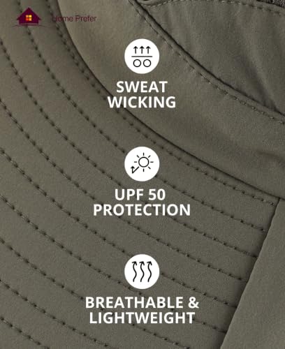 UPF 50+ Sun Hats for Men Women Wide Brim Fishing Hat with Neck Flap UV Protection Sunblock Safari Bucket Hat