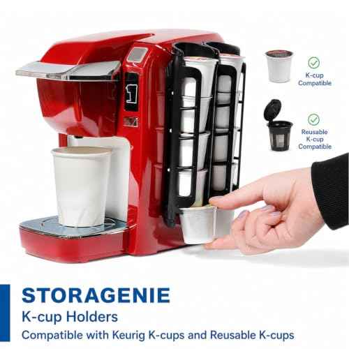 Coffee Pod Holder Side Mount K Cup Pods Dispenser for Single