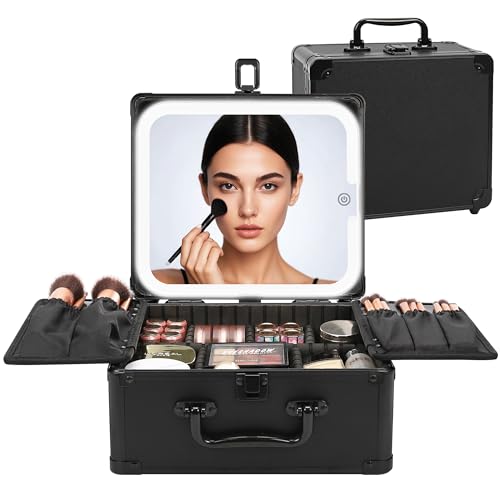 Makeup Bag with LED Mirror