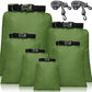 6 Pcs Waterproof Dry Bag Set 6 Sizes Lightweight Sacks and Long Adjustable Shoulder Strap Outdoor Water Proof Keep Gear Dry Bag Stuff Sacks for Backpacking